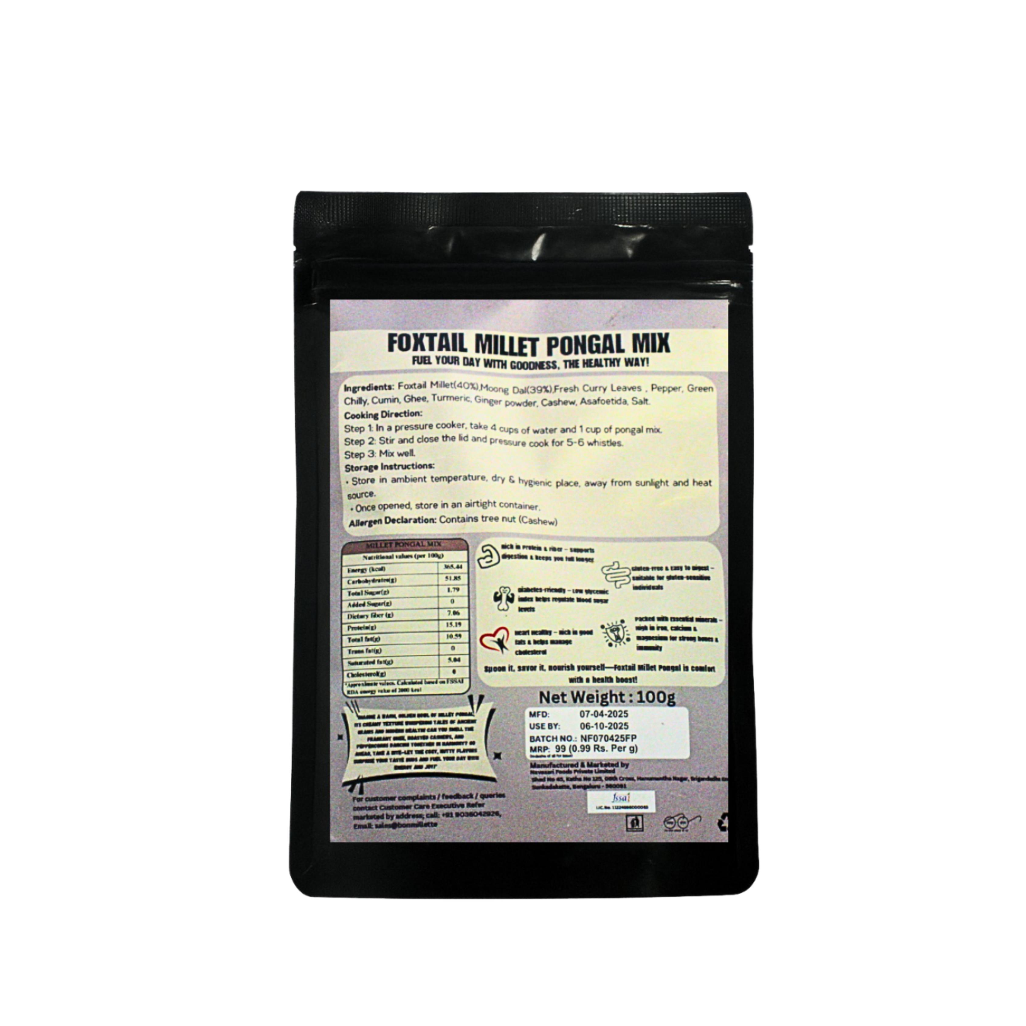 Foxtail Millet Pongal Mix